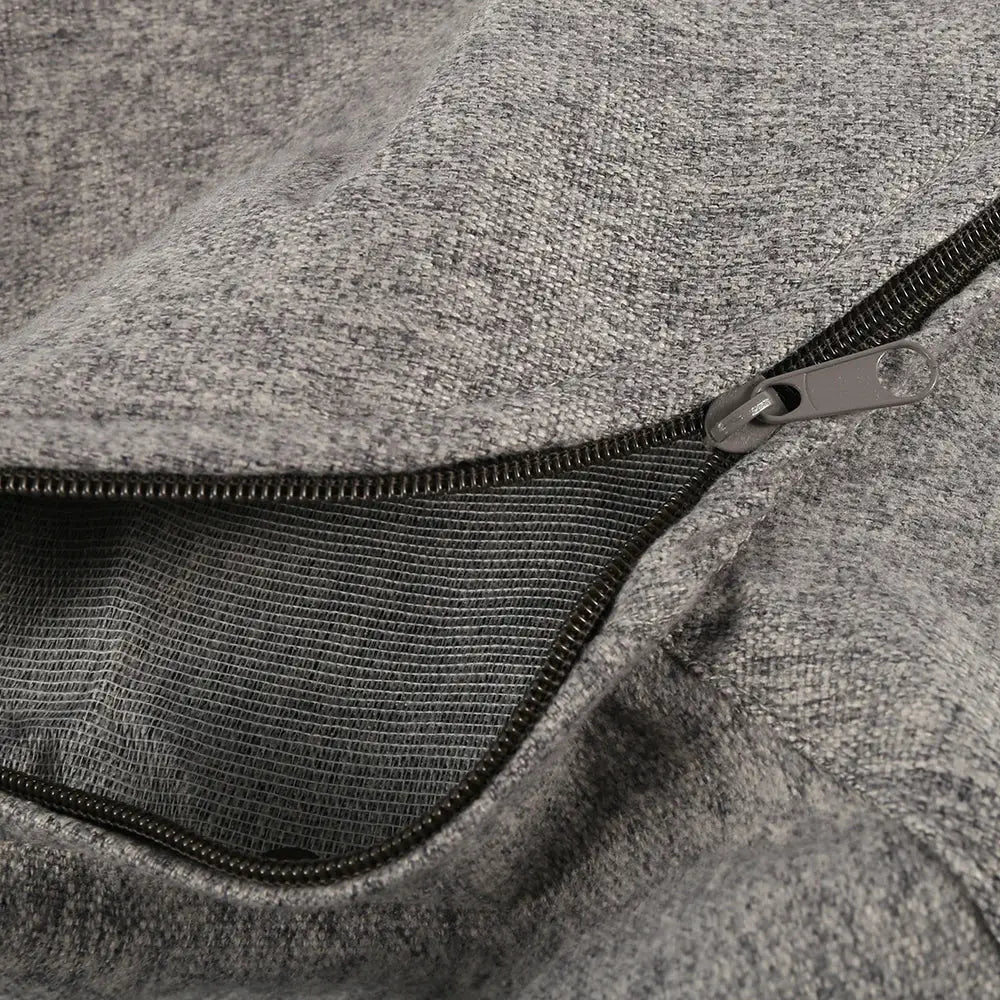 Bean bag chair cover by Simples Market in gray fabric with zipper for adults tatami lounger