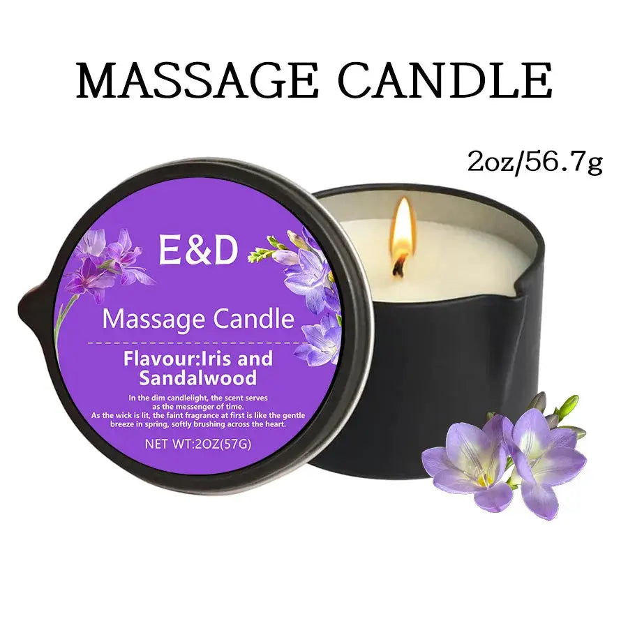 Massage Oil Candle for Stress Relief and Skin Moisturizing Aromatherapy Spa Essentials Luxury Candles