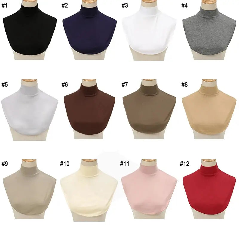 Modista Luxe Modal Turtleneck Hijab Extension With Detachable Neck Warmer For Warm Layered Look
