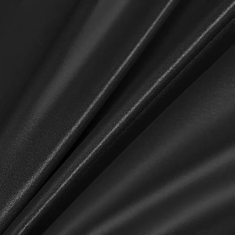 1pc waterproof fitted bed sheet with elastic band, black; anti-slip mattress cover by Simples Market