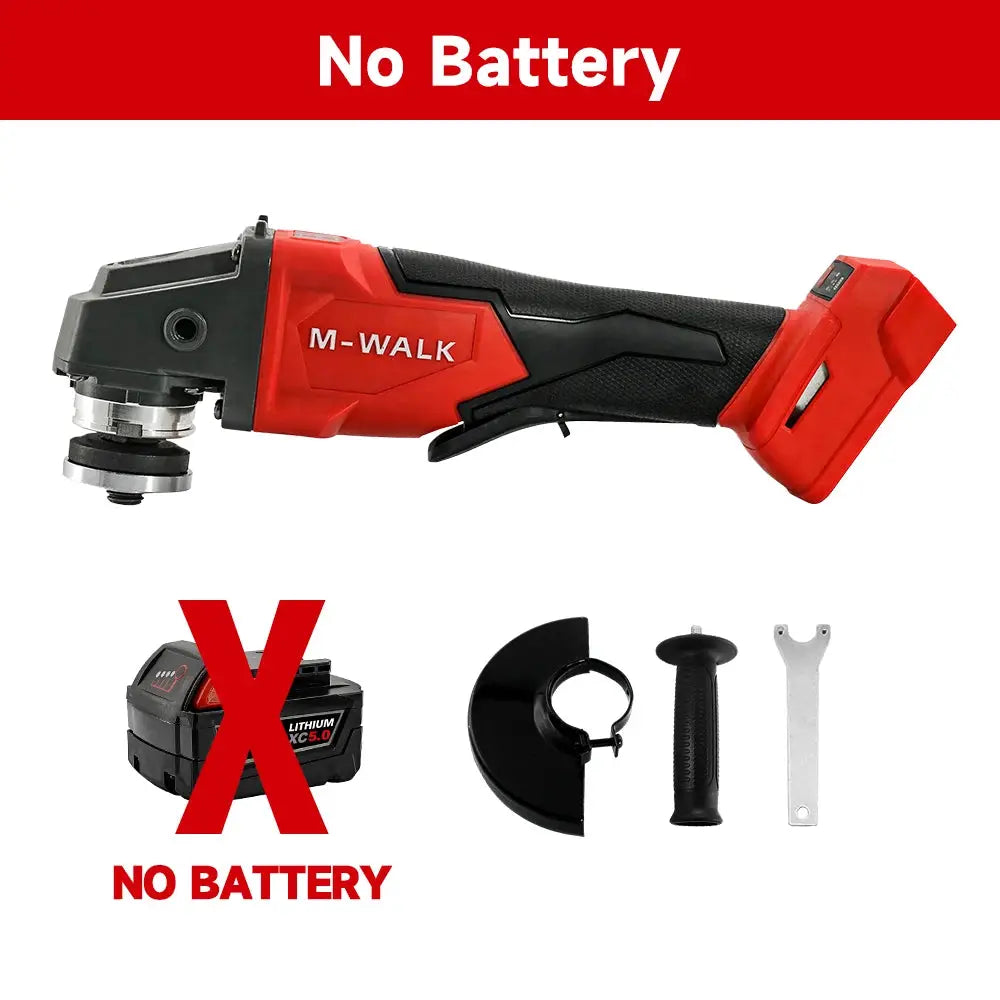 M-WALK 8500 RPM High Speed Brushless Angle Grinder 100 And 125mm With Safety Guard For 18V M-WALK Battery