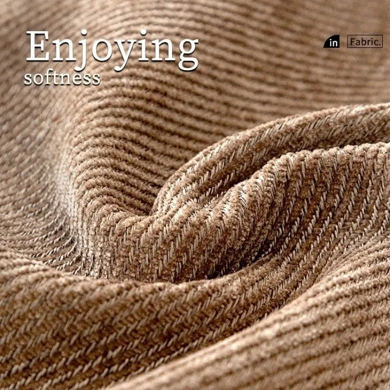 Minimalist twill chenille anti-slip sofa cover in beige for all-season couch cushion slipcover