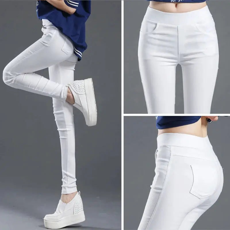 NovaWear Women Summer Elastic Casual Stretch Skinny Leggings With All Day Comfort And Medium Stretch