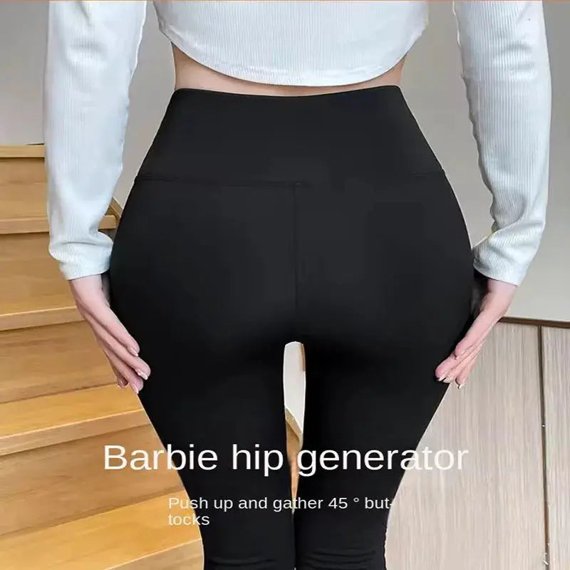 Yoga leggings black high-waisted women's stretchy athletic tights