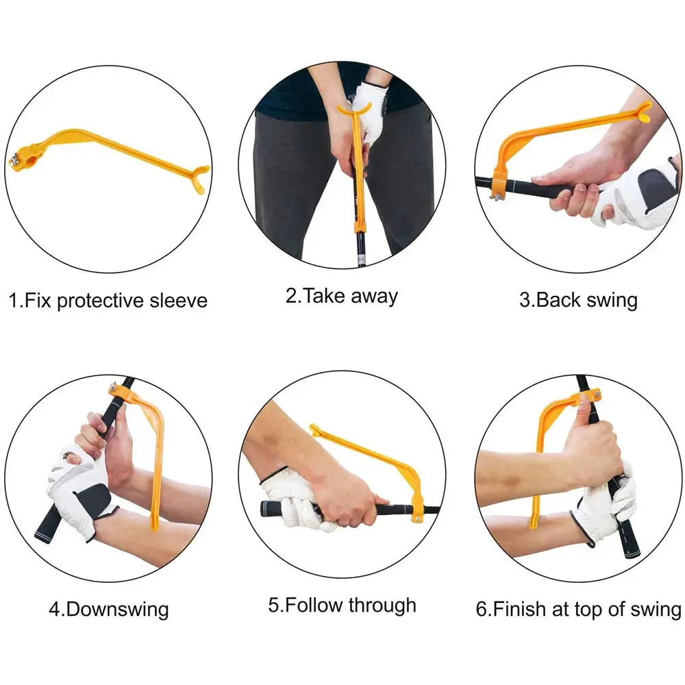 Golf Swing Coach Beginner Training Aid For Correct Posture Gesture Alignment And Practical Practice