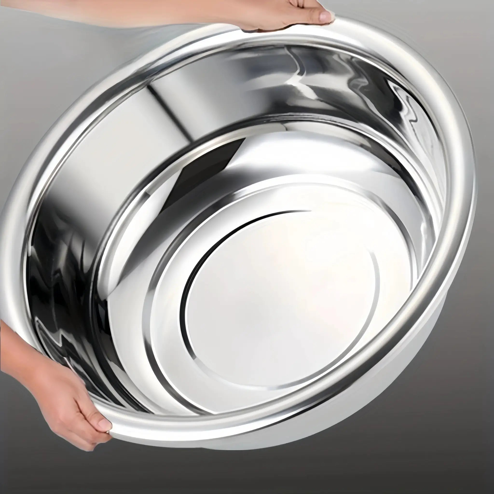 Oversized 36 Centimeter Stainless Steel Nesting Bowls Set For Cooking And Mixing Large Capacity Washing And Serving Bowls