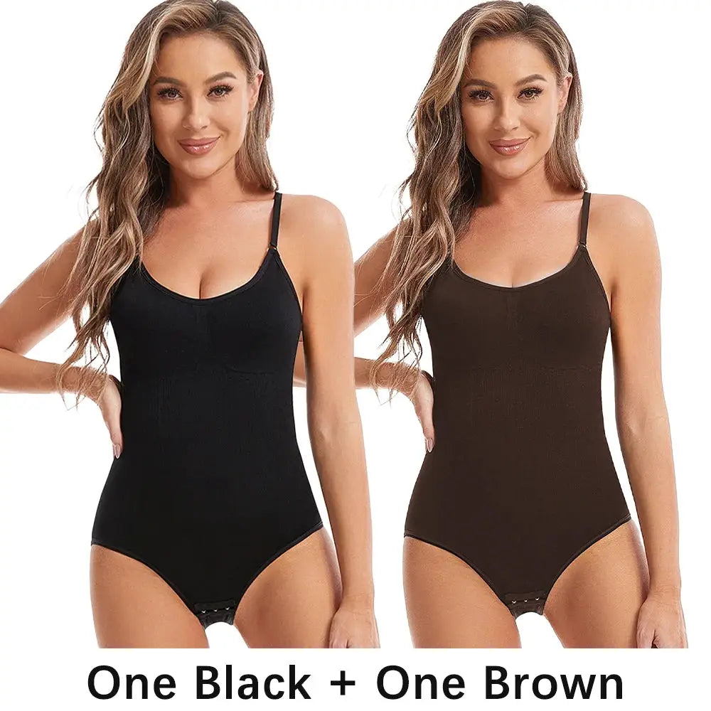 CurveCraft Open Crotch Seamless Shapewear Bodysuit For Butt Lift And Smoothing Silhouette