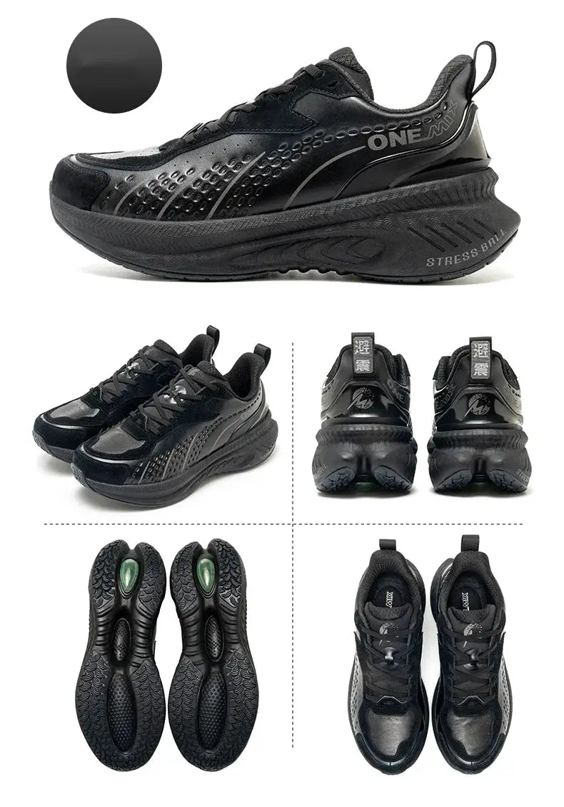 ONEMIX 2025 Winter Training Running Shoes For Men And Women Leather Warm Wear Resistant Jogging Sneakers