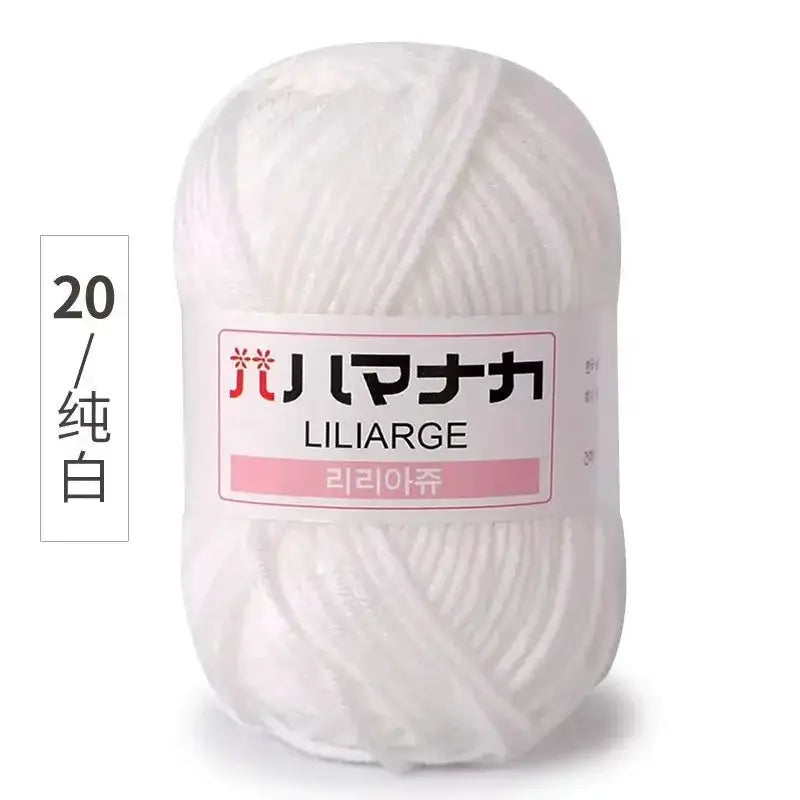 Milk Sweet Soft Cotton Baby Yarn Bamboo Blend Velvet Thick Wool For Hand Knitting And Crochet DIY Sweaters