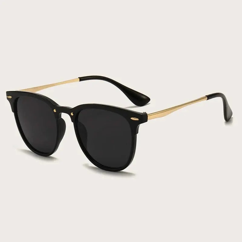 Julyrays Cat Eye Sunglasses For Women Metal Frame UV400 Protection Rivet Style Designer Eyewear