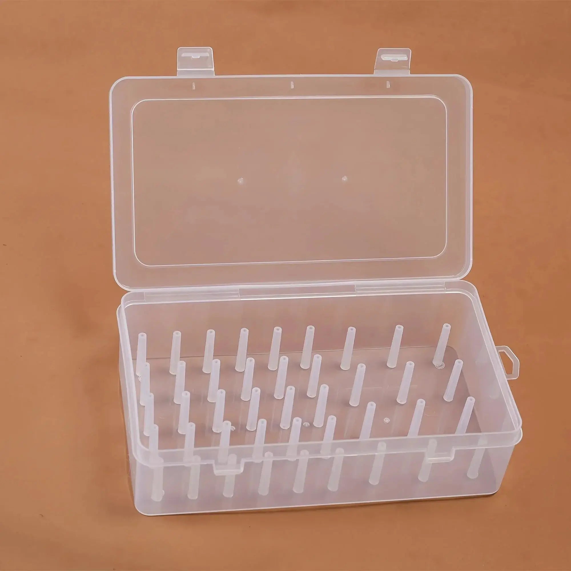 42 Roll Sewing Thread Storage Box Transparent PP Plastic Embroidery Organizer Portable Large Capacity