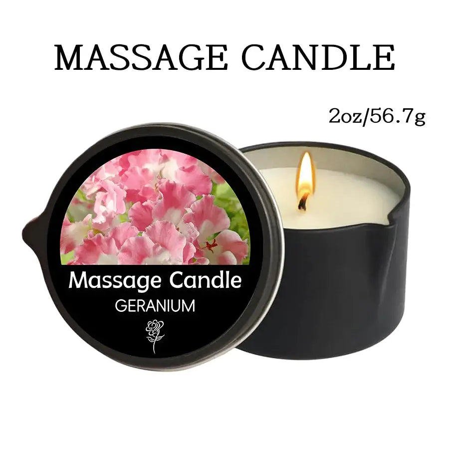 Massage Oil Candle for Stress Relief and Skin Moisturizing Aromatherapy Spa Essentials Luxury Candles