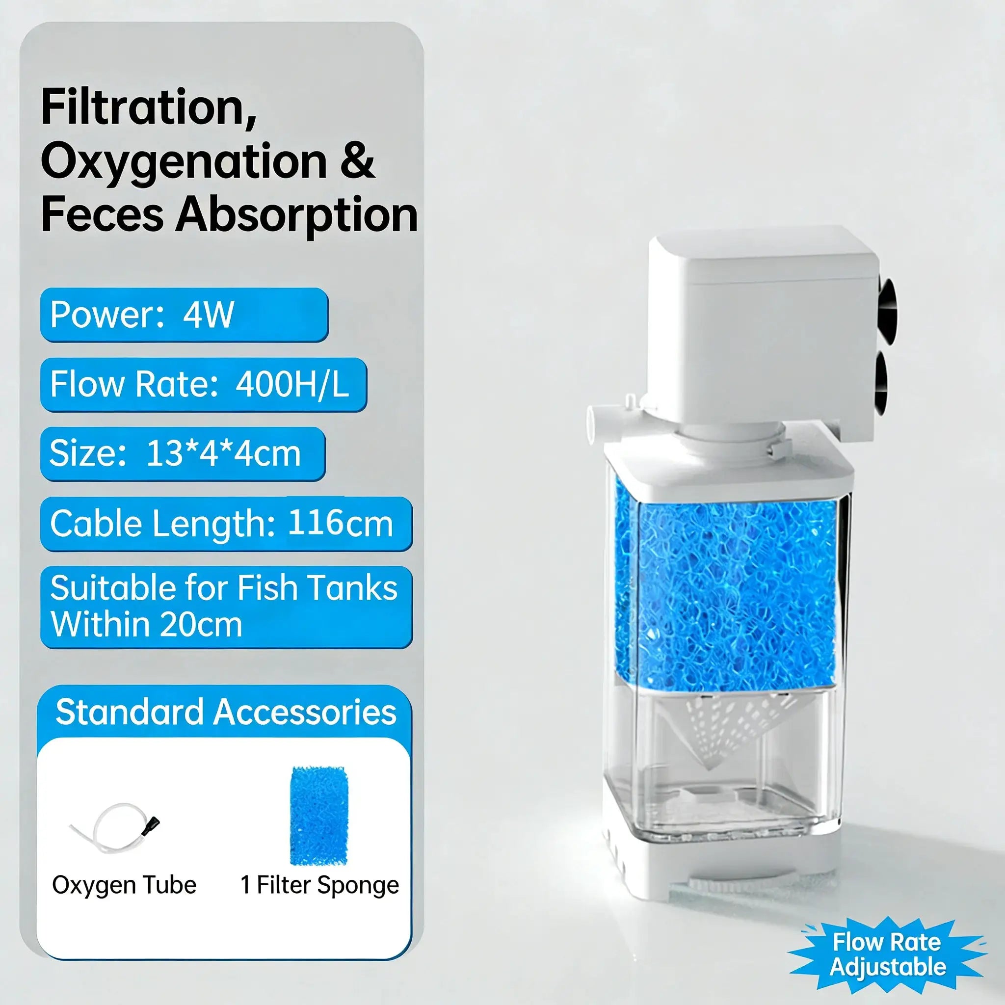 Aquarium Filter Pump Submersible Silent Fish Tank Water Pump For Aeration And Circulation 220V Wave Maker