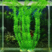 Artificial Green Grass Aquarium Plant Decor Water Weeds For Fish Tank Plastic Safe Silicone