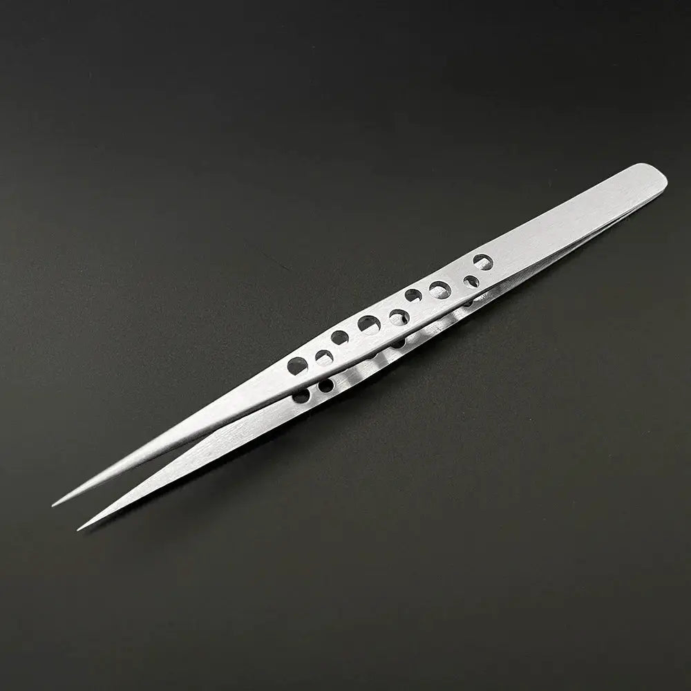 Lefavor Anti Static Electronics Tweezers Set Curved And Straight Tips Stainless Steel Precision Hand Tools Phone Repair