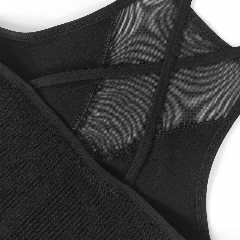 NovaLace Mesh Camisole Crop Top Corset Ribbed Backless Bralette For Bold Layering Essentials