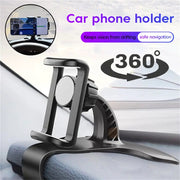 AutoGrip 360 Degree Rotatable Car Phone Holder Universal Dashboard And Rearview Mirror Mount