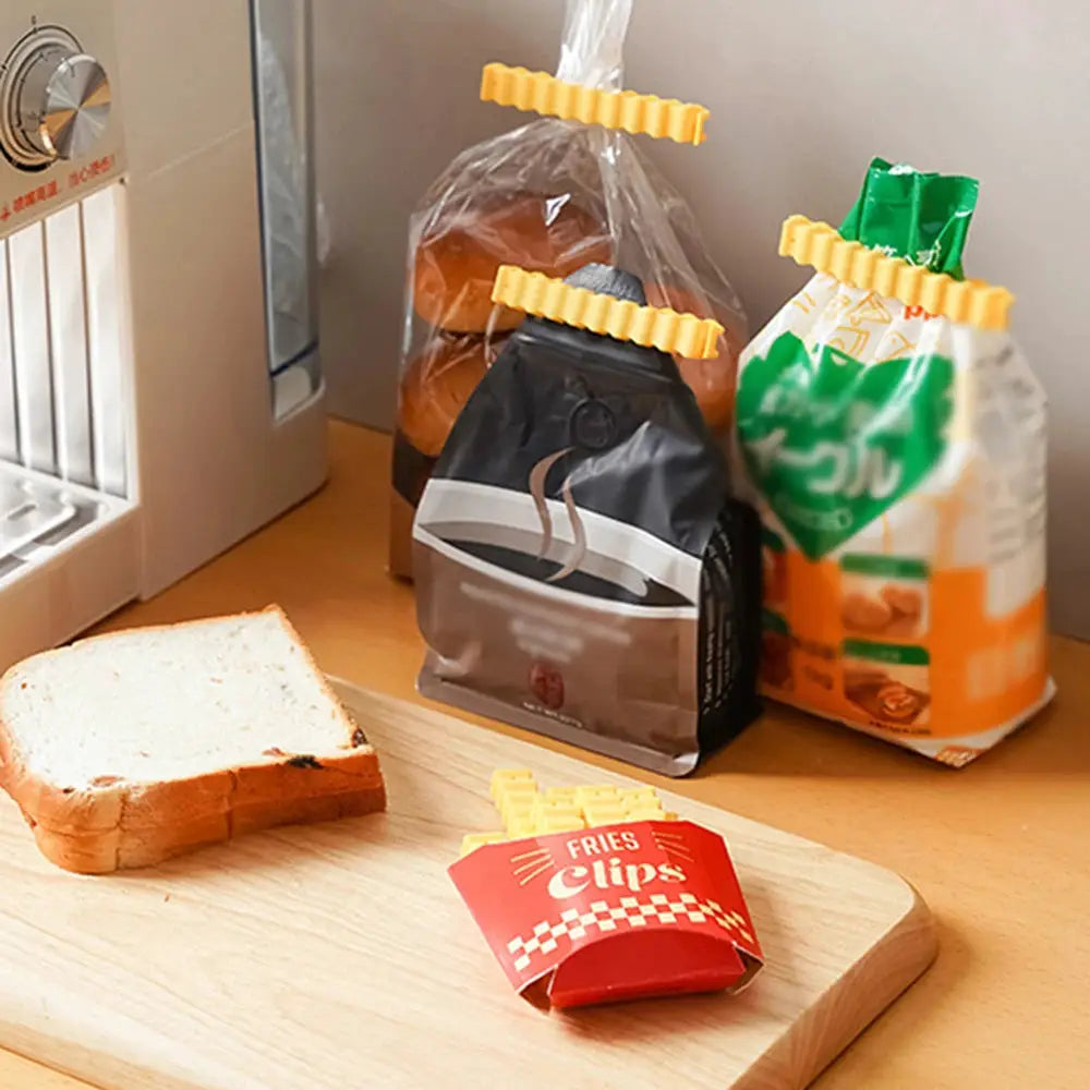 Multi Functional Food Sealing Clip Bag Clip Refrigerator Magnetic Sticker For Snacks Chips And Food Storage