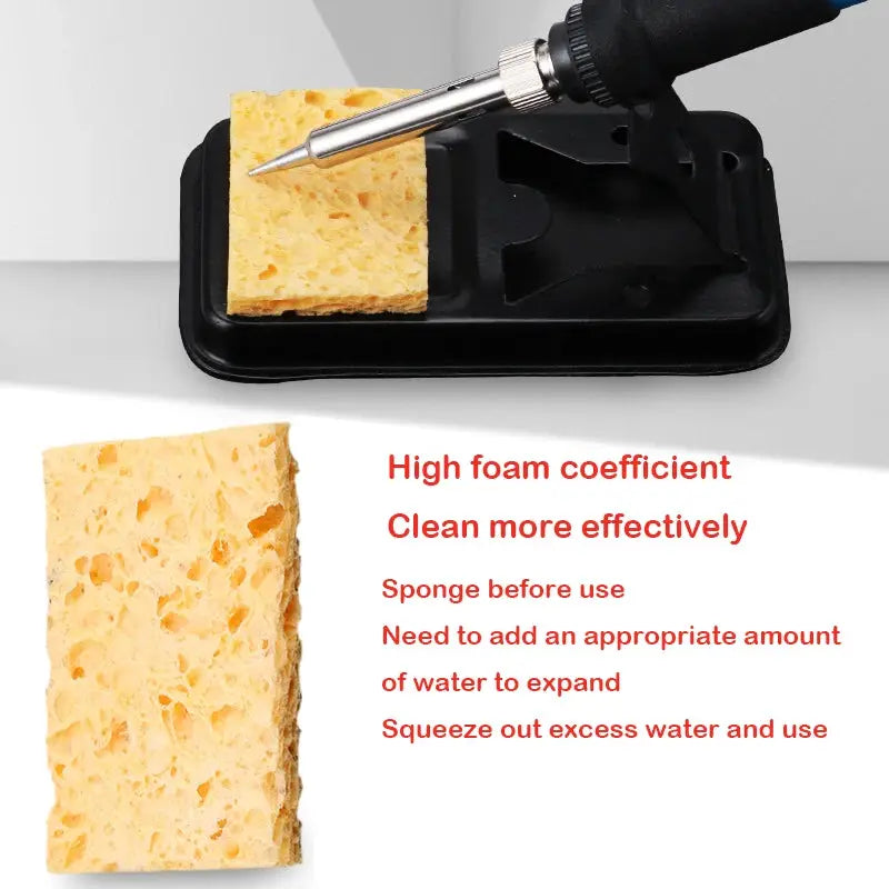 Yellow Cleaning Sponge For Soldering Iron Tips High Temperature Resistant Pack Of 5 Or 10