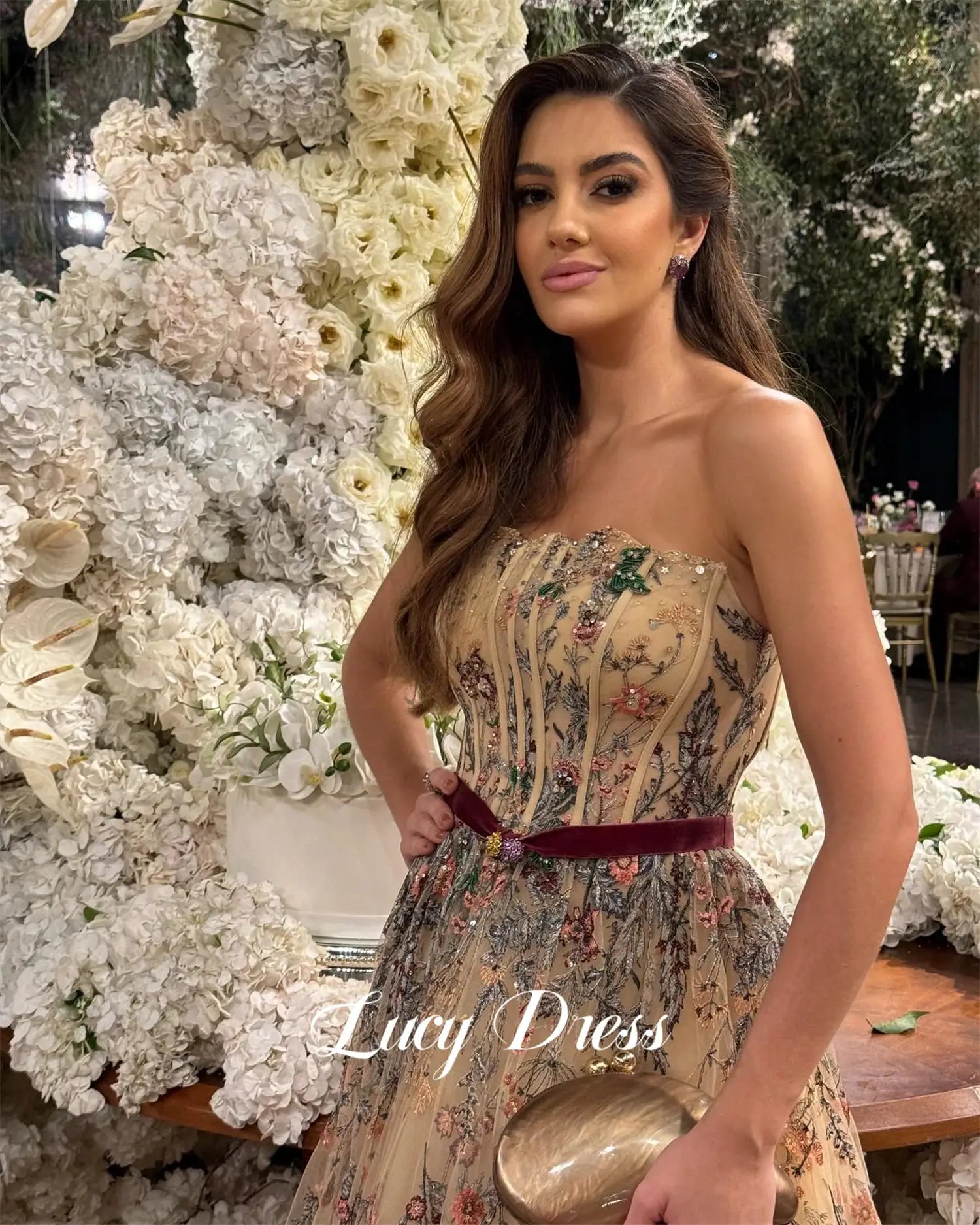 Lucy Customized Evening Dress A Line Gown for Special Occasions