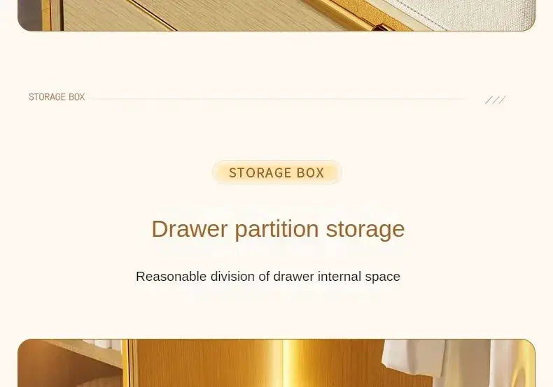 Fabric drawer organizer by Simples Market with dividers for underwear, socks and bras (1–5 pcs).