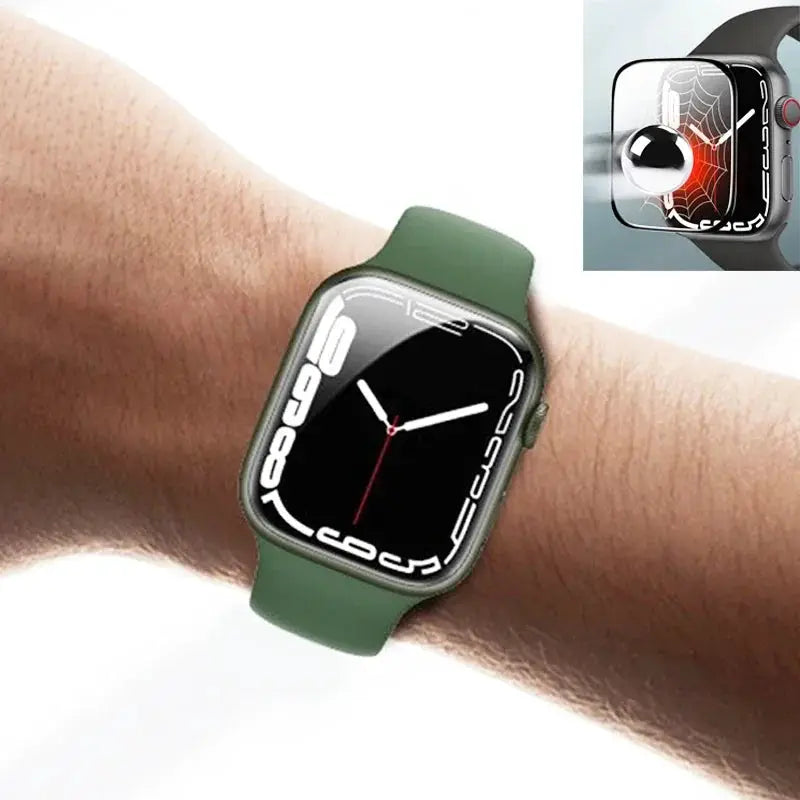 Simples Market screen protector film for Apple Watch Series 9–4/SE, 3D non-tempered, fits 40–45mm sizes