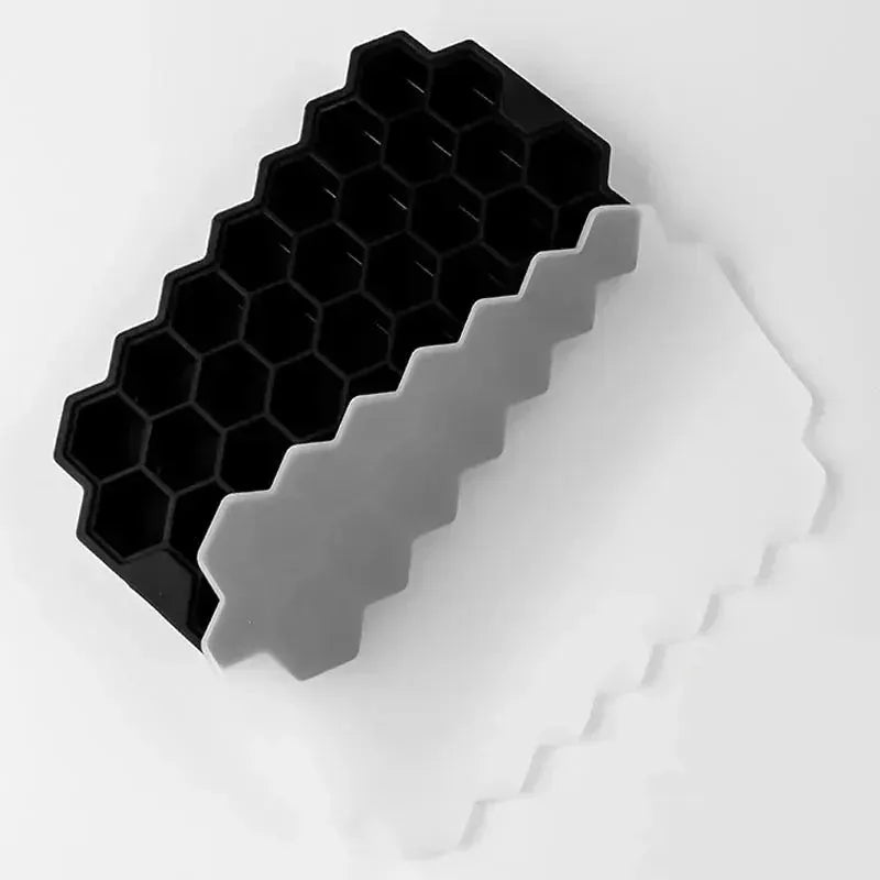 37 Cavity Silicone Ice Cube Mold Reusable BPA Free With Lids DIY Popsicle Mold Ice Tray For Ice Cubes