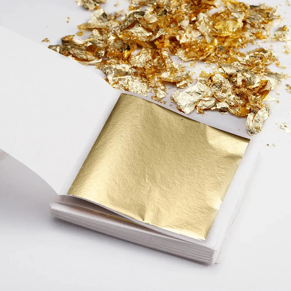Imitation Gold Foil Paper Leaf Gilding For Epoxy Resin Molds Jewelry Making And Resin Craft Decor 100 200 Sheets