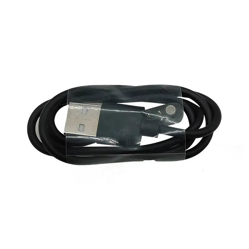 Smartwatch USB charging cable with dock adapter, black cord