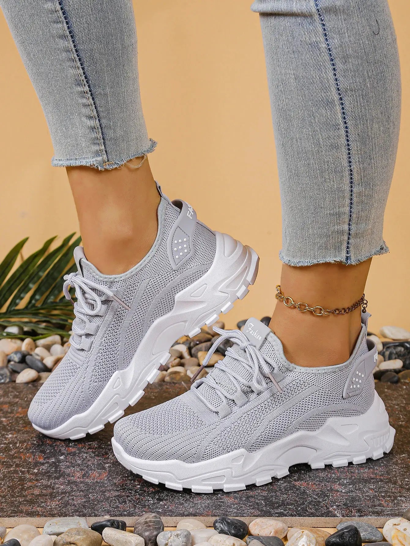 Womens Breathable Mesh Dad Shoes For Spring Versatile Casual And Athletic Sneakers For Everyday Wear