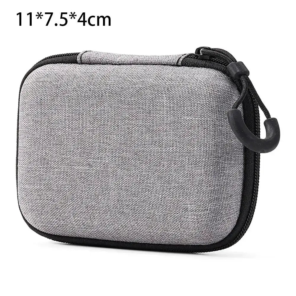 NovaGuard EVA Storage Bag Pouch Compact Zipper Case For AirPods Earphones Phones And Charging Cables