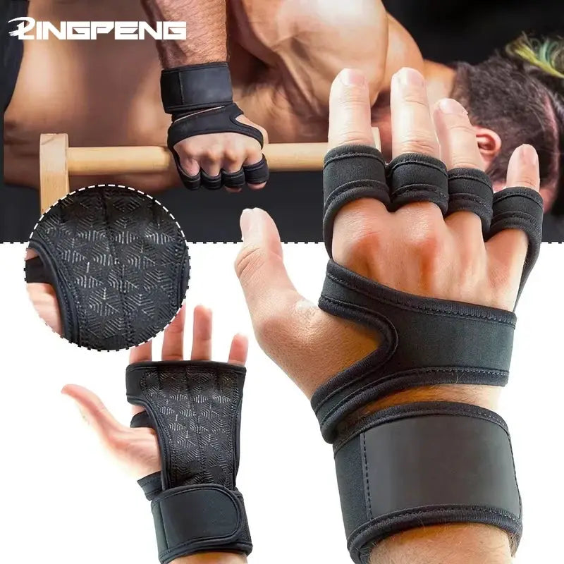 Unisex Training Gloves for Fitness Bodybuilding Weightlifting Gym Enhanced Grip Palm and Wrist Protection