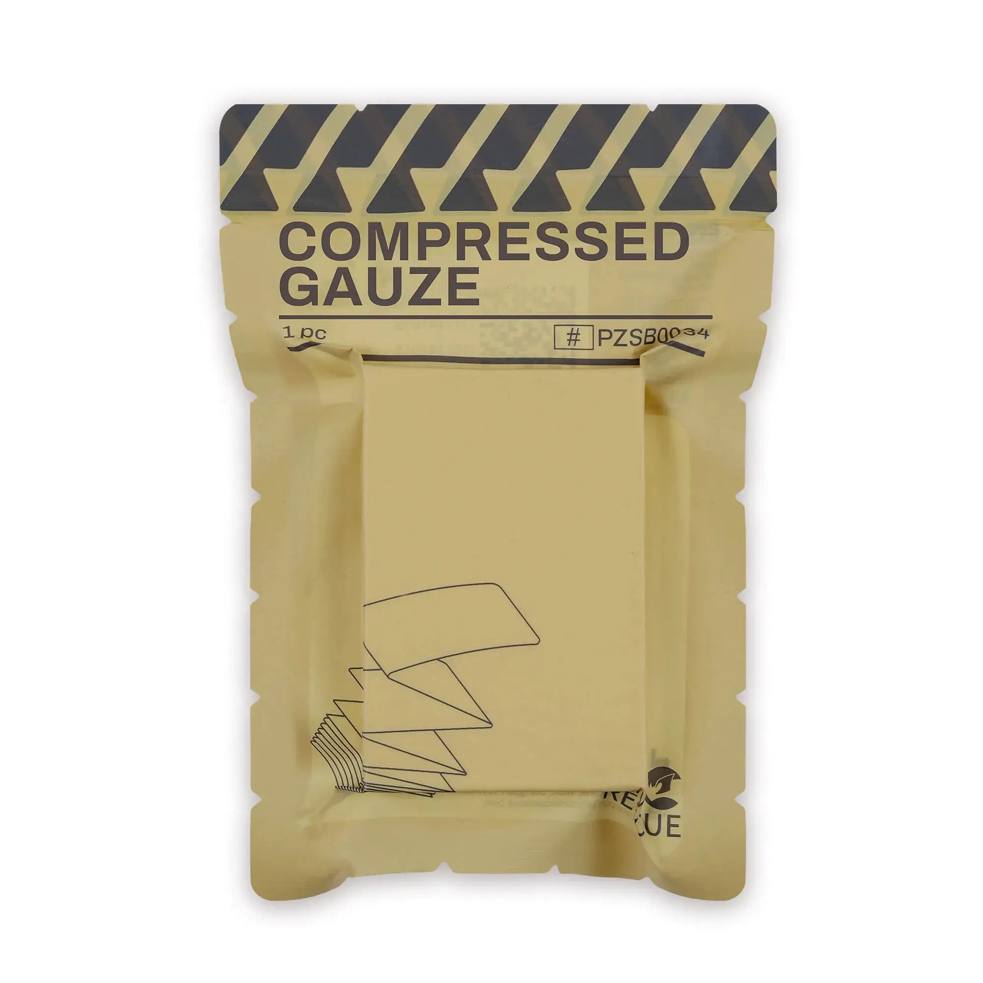 Rhino Rescue Compressed Gauze Sterile Wound Dressing for Emergency First Aid Camping Hiking