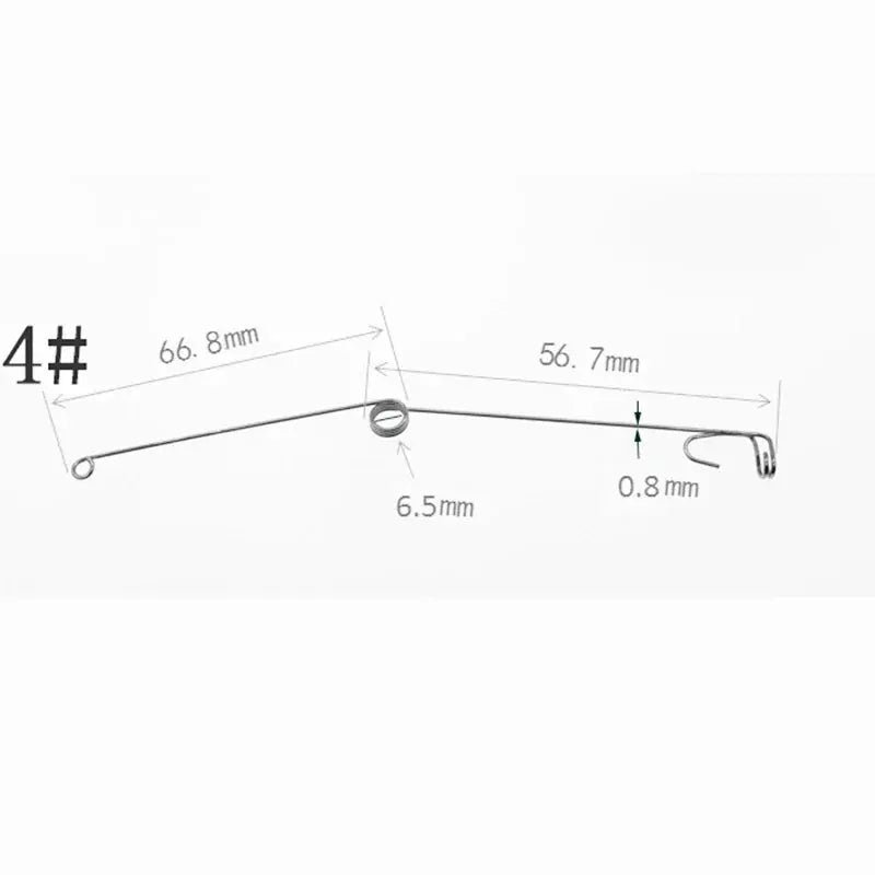 Rustproof Fishing Line Splitter With Automatic Spring Ejection Double Hooks Contactor Space Bean Line Swivel Outdoor Jig Accessory