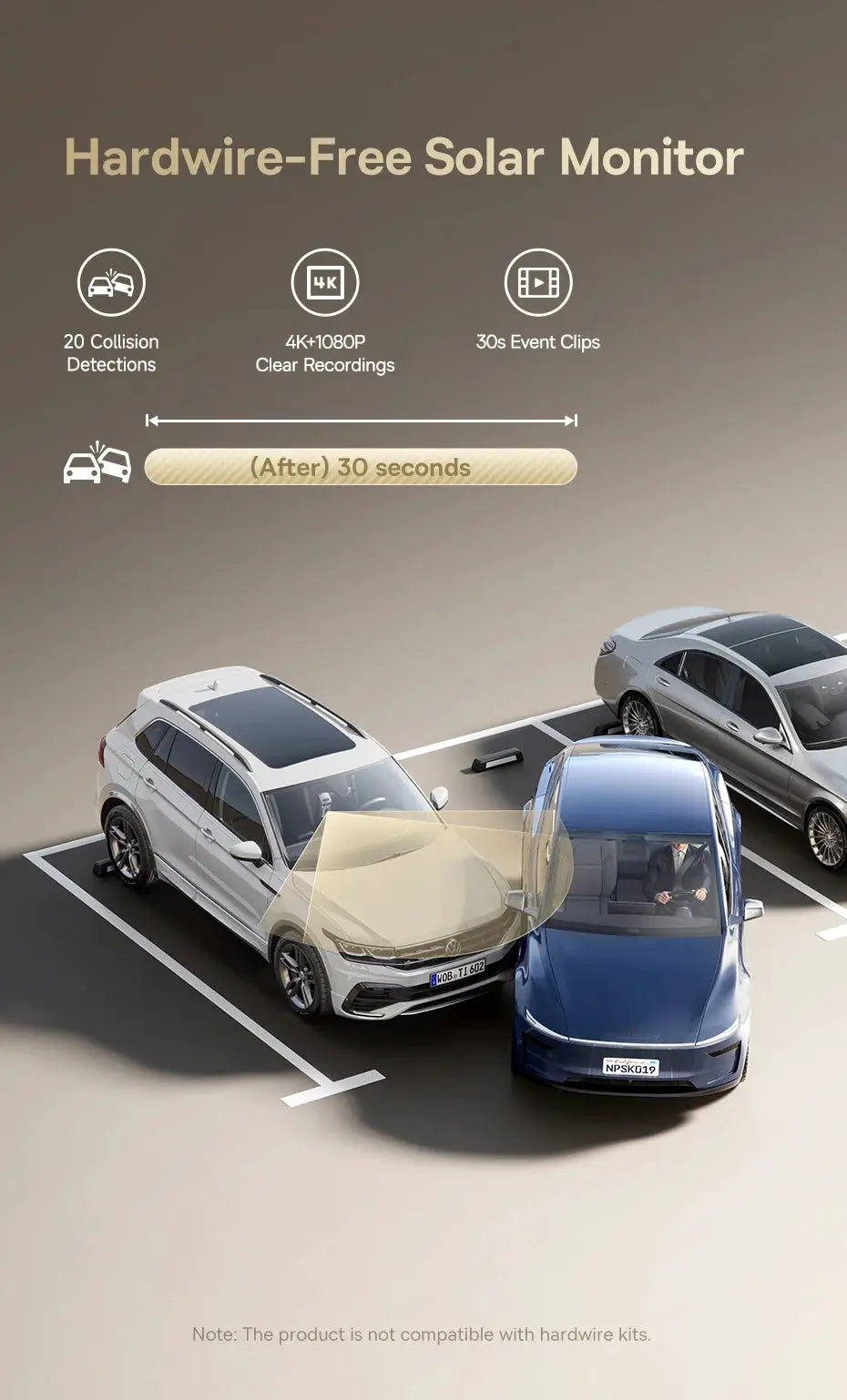 Baseus VD1 Pro dash cam banner with 4K+1080P recordings and ADAS features