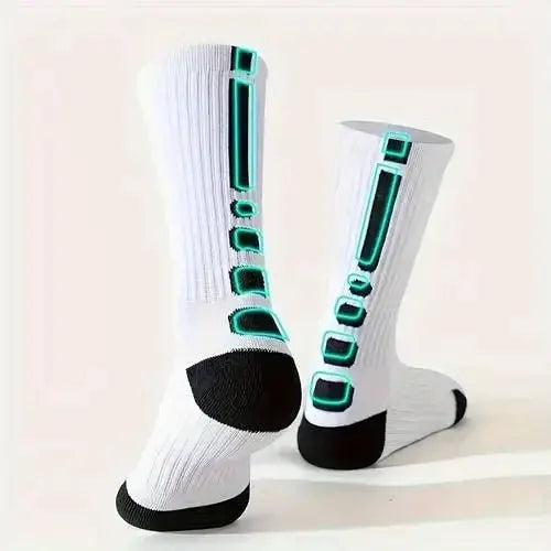 3 Pairs Men's Comfort Fit Cushion Performance Athletic Crew Socks For Outdoor Sports And Everyday Wear