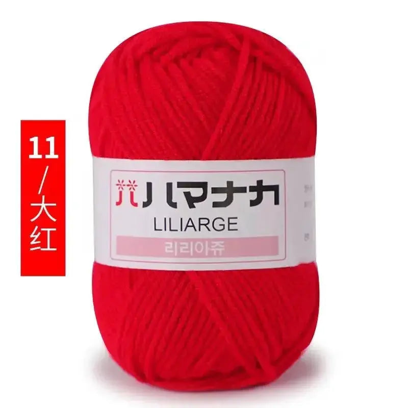 Milk Sweet Soft Cotton Baby Yarn Bamboo Blend Velvet Thick Wool For Hand Knitting And Crochet DIY Sweaters