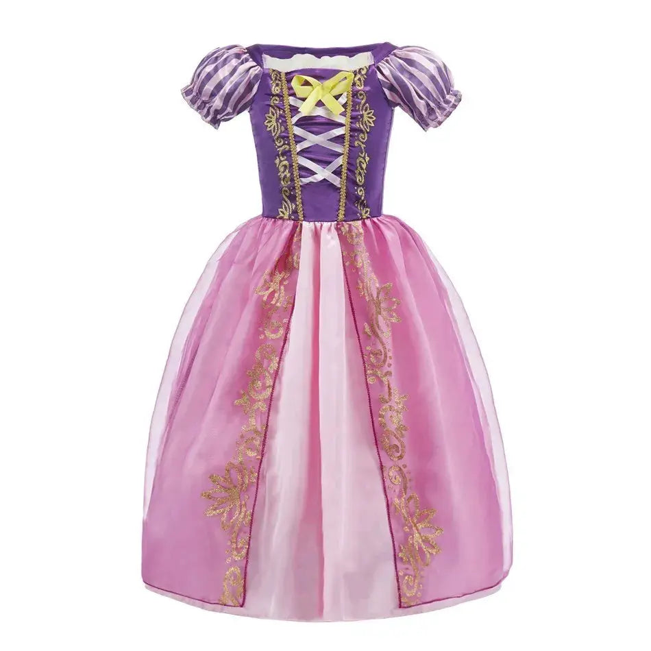 Girls Elsa Anna Rapunzel Jasmine Princess Dress Costume For Carnival Party Cosplay Halloween Christmas