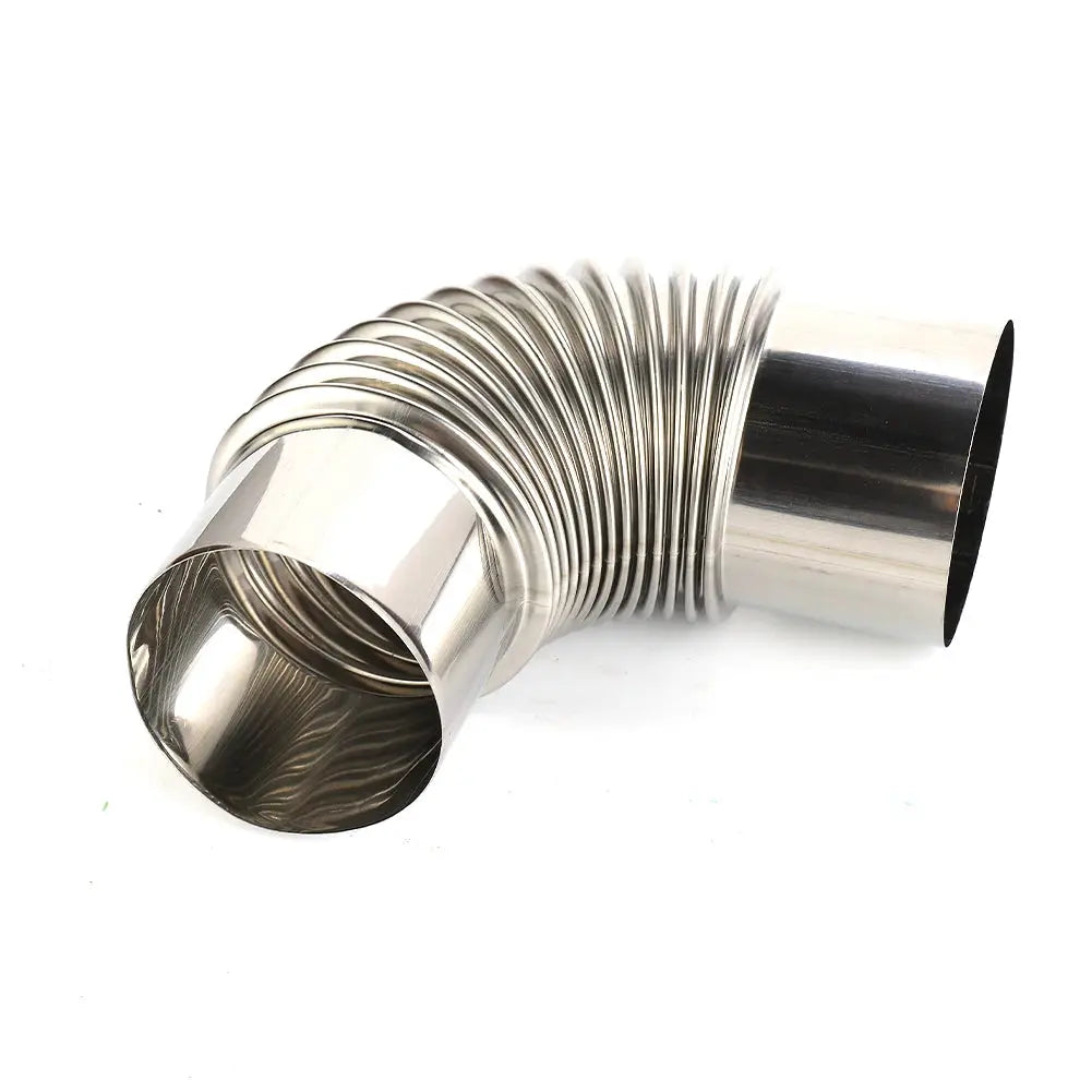Leenkea 60 To 80mm Stainless Steel 90 Degree Elbow Chimney Liner Bend For Outdoor Camping Wood Stoves