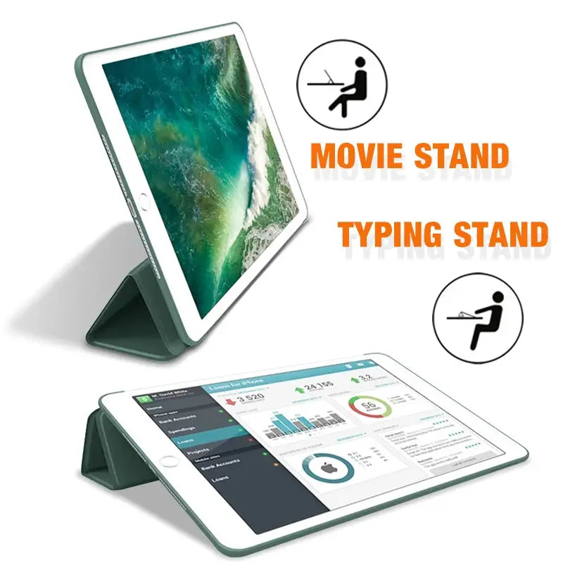 Universal iPad Case Multi Gen A16 A19 9.7 to 11 Inch Pro Mini Series Premium PU Leather and Silicone Protection