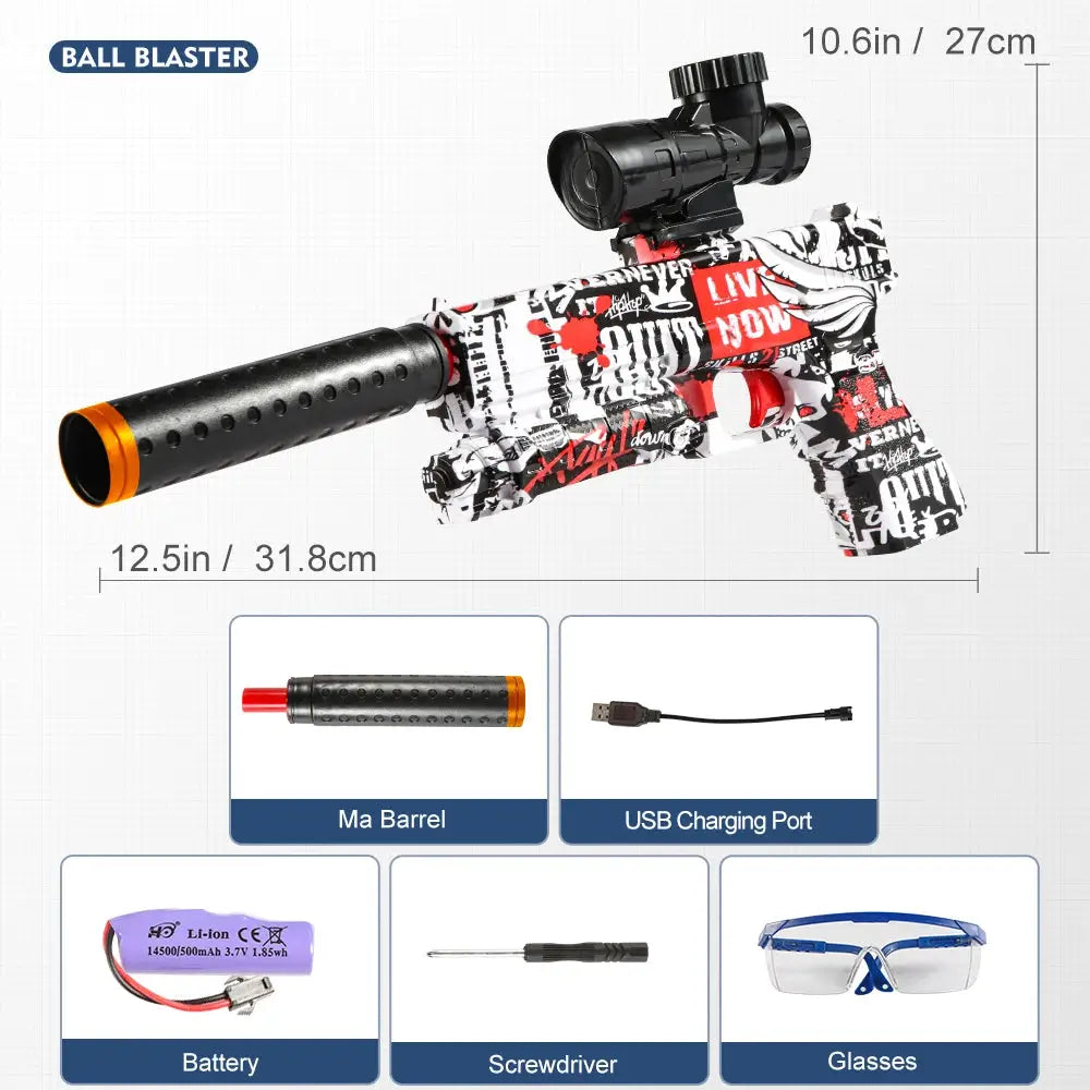 M416 Electric Blaster Gun Set High Precision Shooting Toy For Outdoor Play And Birthday Gift Ages 14 And Up
