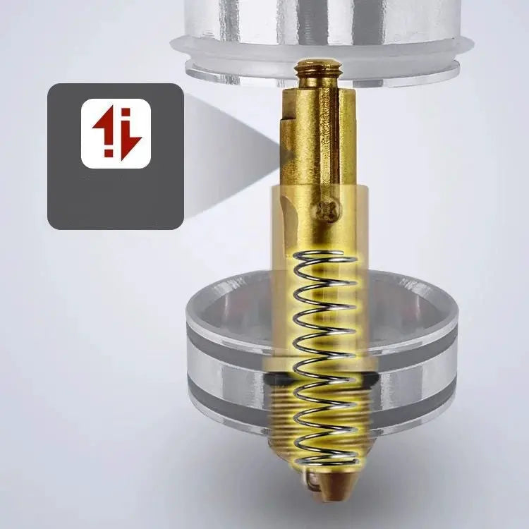 Spring pop-up brass basin sink waste valve by Simples Market with click-clack plug