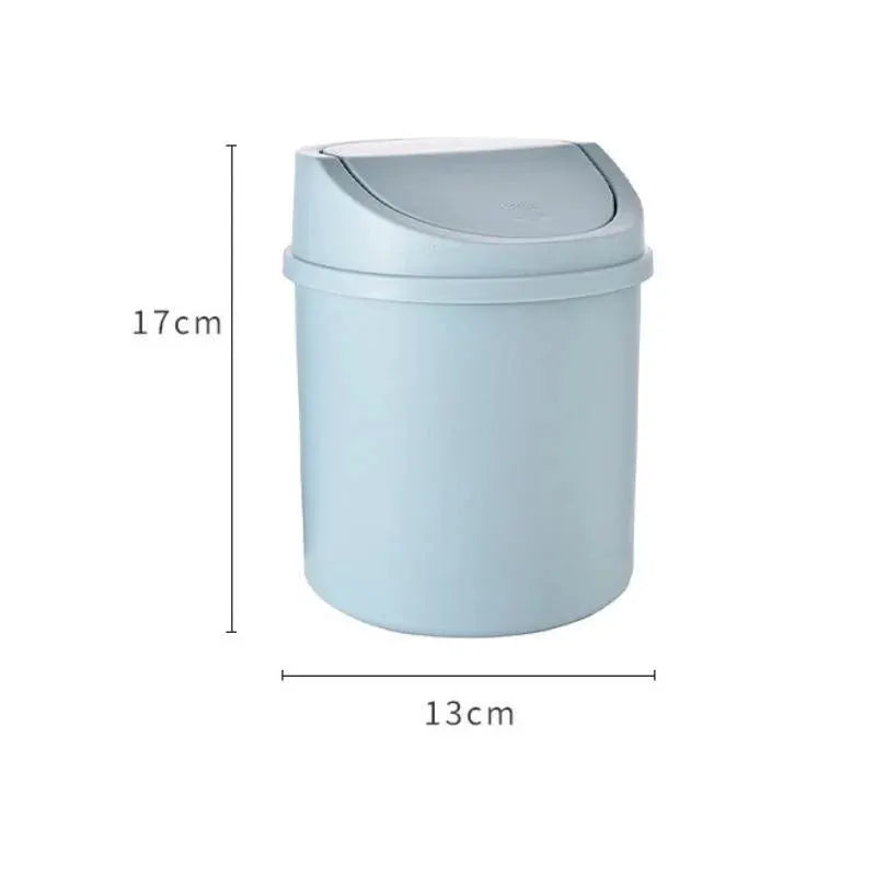 Mini Desktop Bin With Flip Lid Small Trash Can For Desk Bedroom Home Office Storage Box
