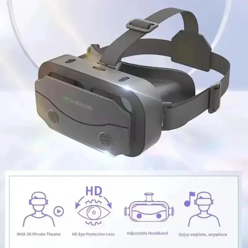 3D Virtual Reality VR Glasses Headset For Smartphones Mobile Phones Goggles Viewer Set With Lenses And Comfortable Fit