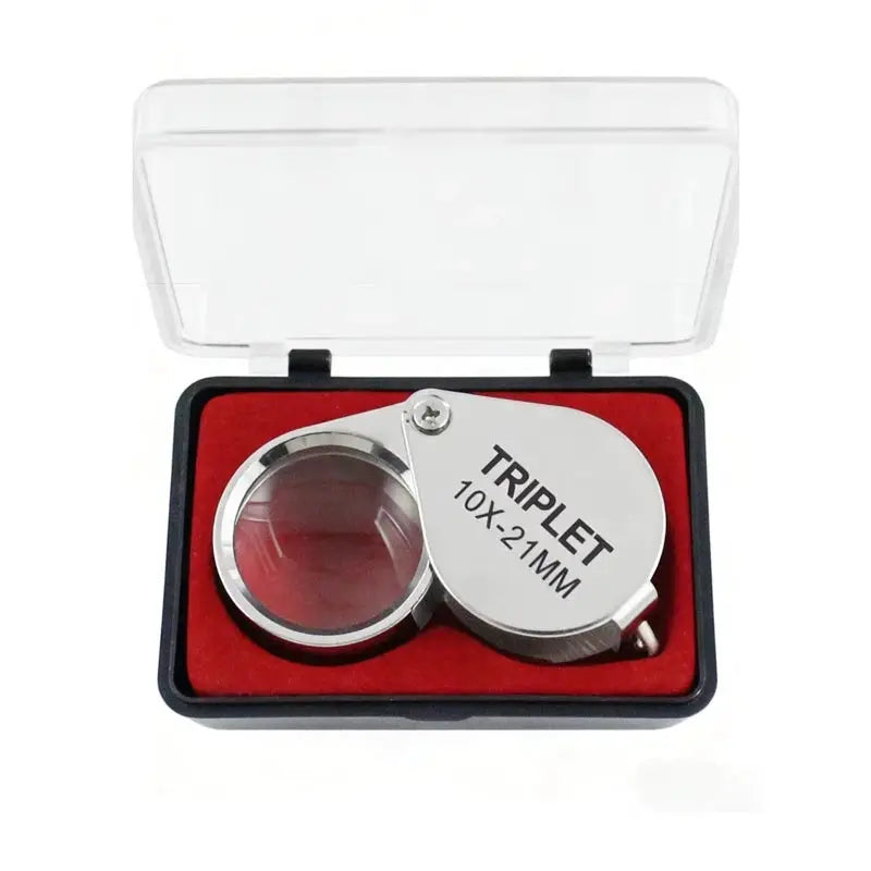 Adjustable 10x 20x 30x Magnifying Glass With 21mm Metal Foldable Lens For Jewelry Identification And Label Reading