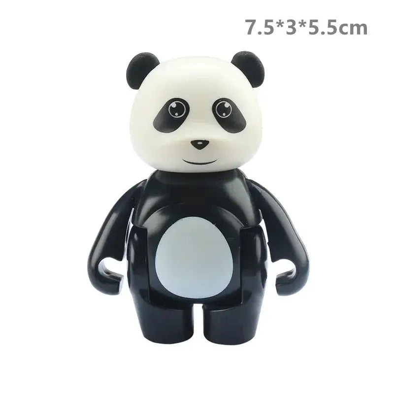 Big Building Blocks Zoo Animals Set Compatible Large Bricks For Kids Fun Assembly Toys Party Gift