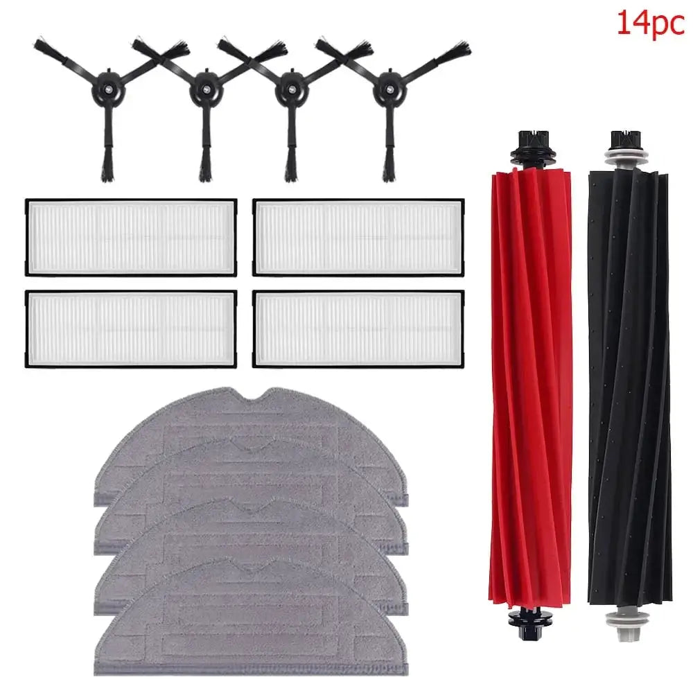 Windninja Compatible Roborock S8 S8 Plus S8 Pro Ultra Main Brush Side Brush HEPA Filter Mop Cloths Dust Bags Kit