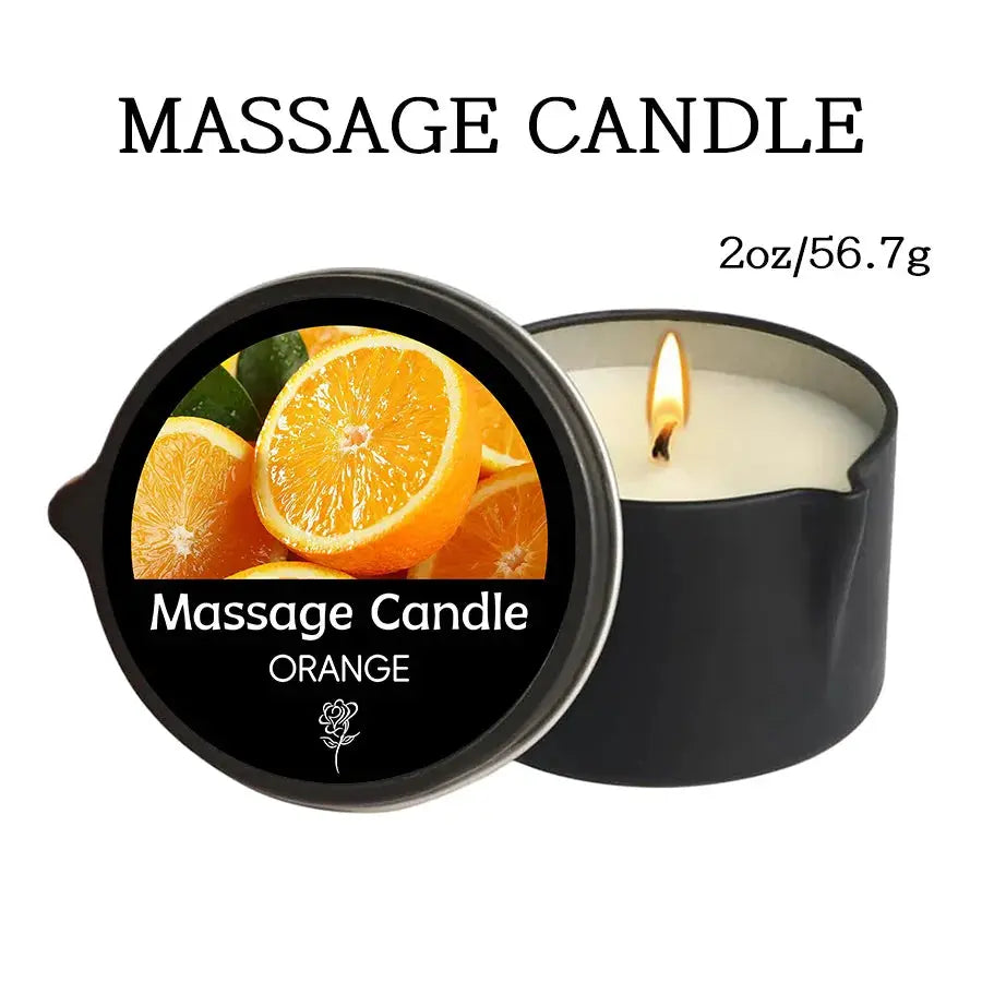 Massage Oil Candle for Stress Relief and Skin Moisturizing Aromatherapy Spa Essentials Luxury Candles