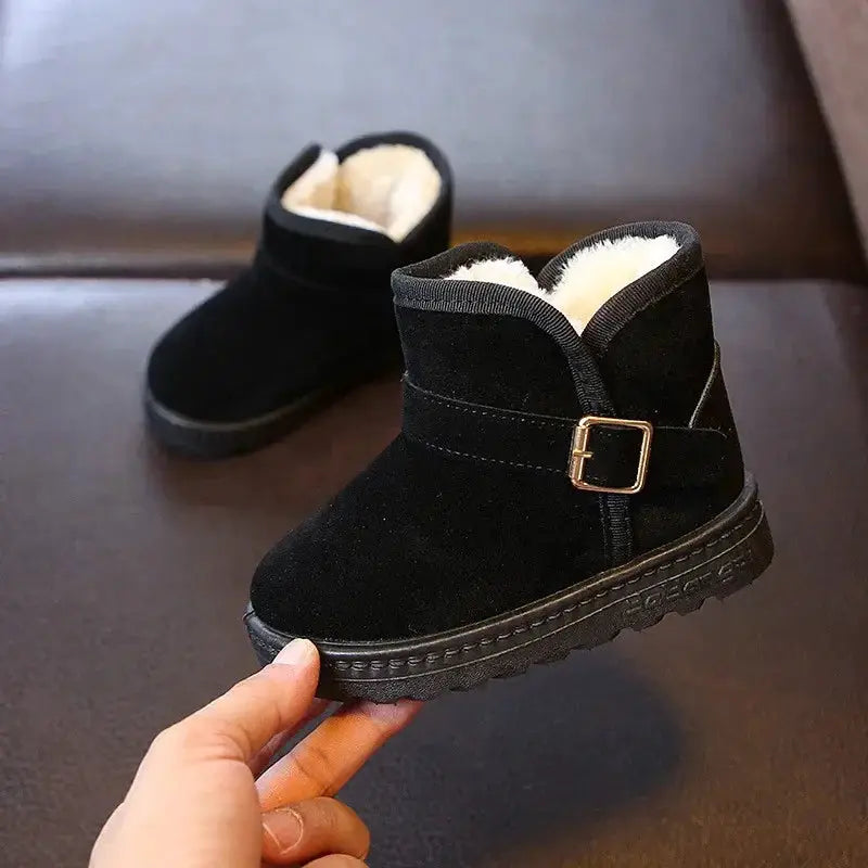 Kids Cotton Snow Boots With Cozy Warmth And Breathable Interior For Boys And Girls Aged 7 To 13
