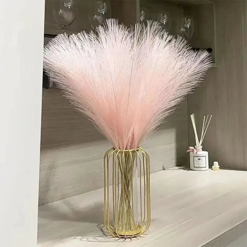 10 Pcs Artificial Pompous Grass Branches Fluffy Stems Vase Filler For Boho Home Decor And Floral Arrangements